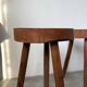 3 free-form oak tripod stools