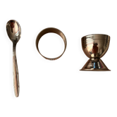 Set coquetier inox vintage 70’s