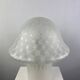 Large XL mushroom table lamp in white glass by Peill and Putzler 1970