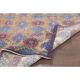 Tapis vintage turc Oushak fait main en laine et coton marron