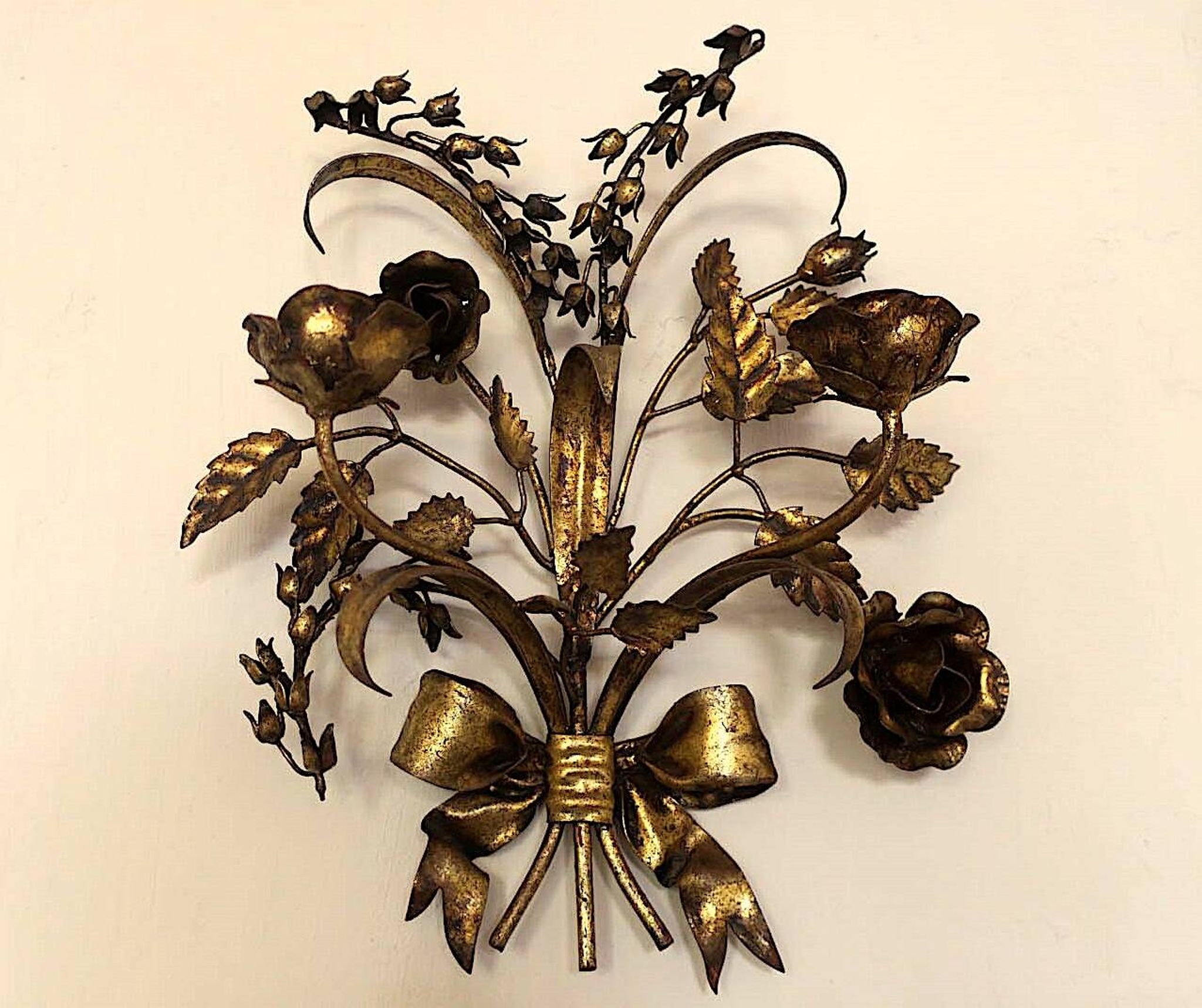 Paire de bougeoirs à double applique Hans Kögl, années 1960