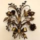 Pair of Hans Kögl double wall-light candleholders, 1960s