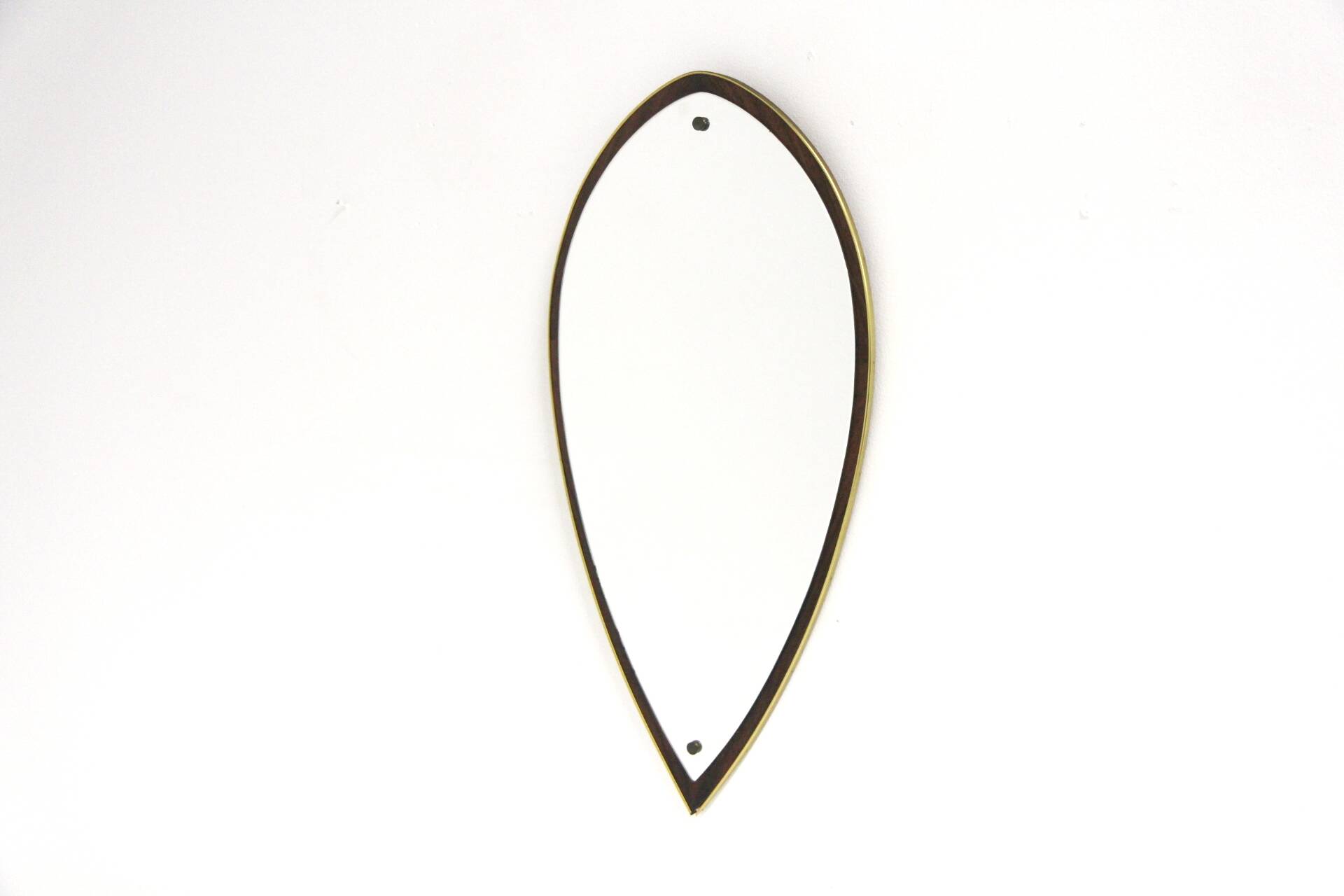 Scandinavian rosewood mirror, 84x42cm, Sweden, 1950