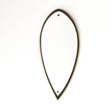 Scandinavian rosewood mirror, 84x42cm, Sweden, 1950