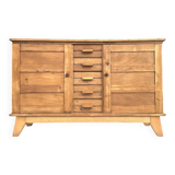 Buffet reconstruction René Gabriel vintage, meuble ancien dit de sinistrés