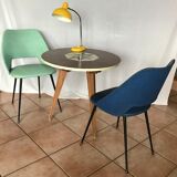 3 chairs barrel 50/60s skaï