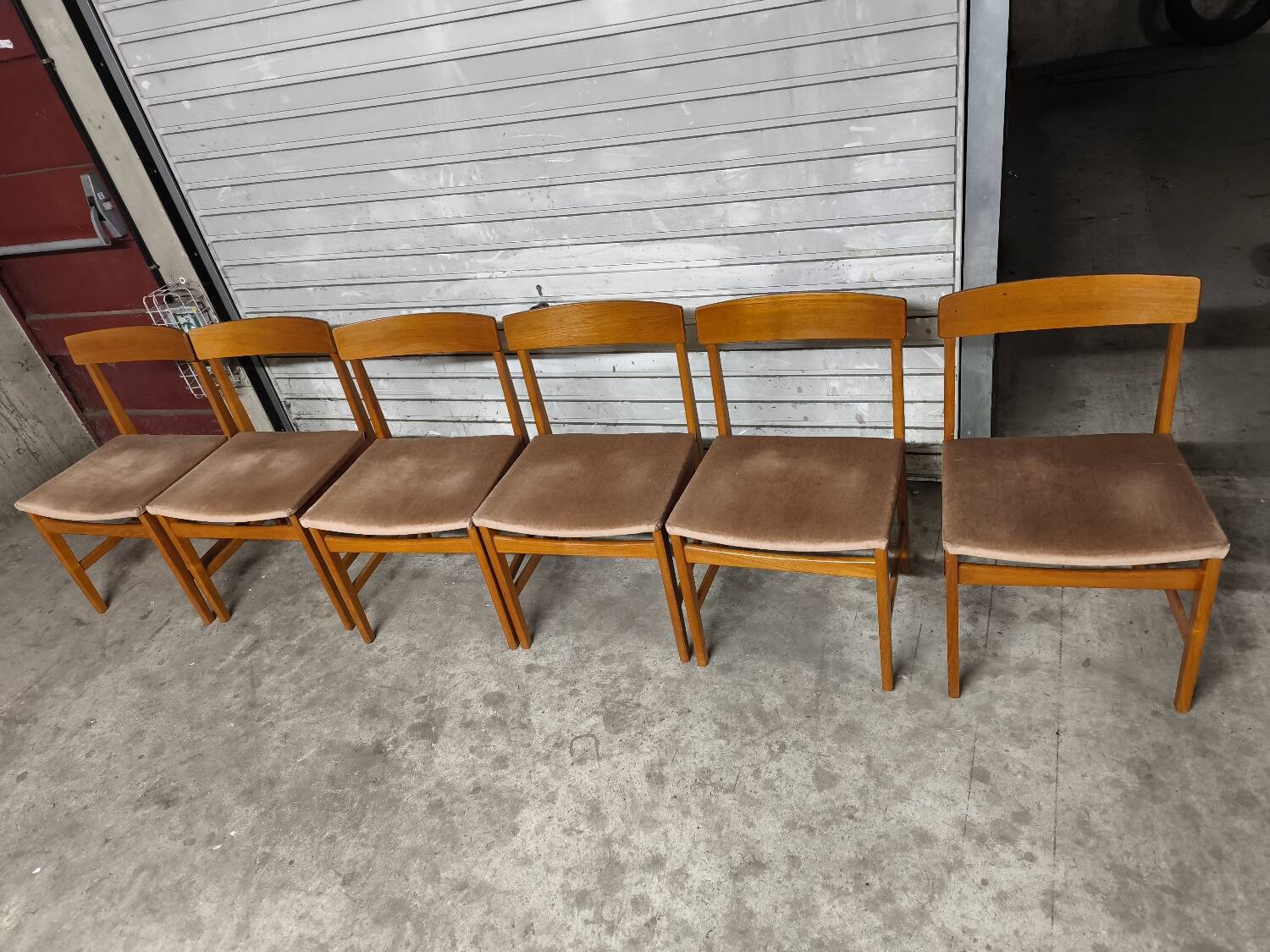 Scandinavian vintage solid teak chairs ulferts sweden 1960