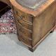 English desk from the 1950s in mahogany with a leather top.