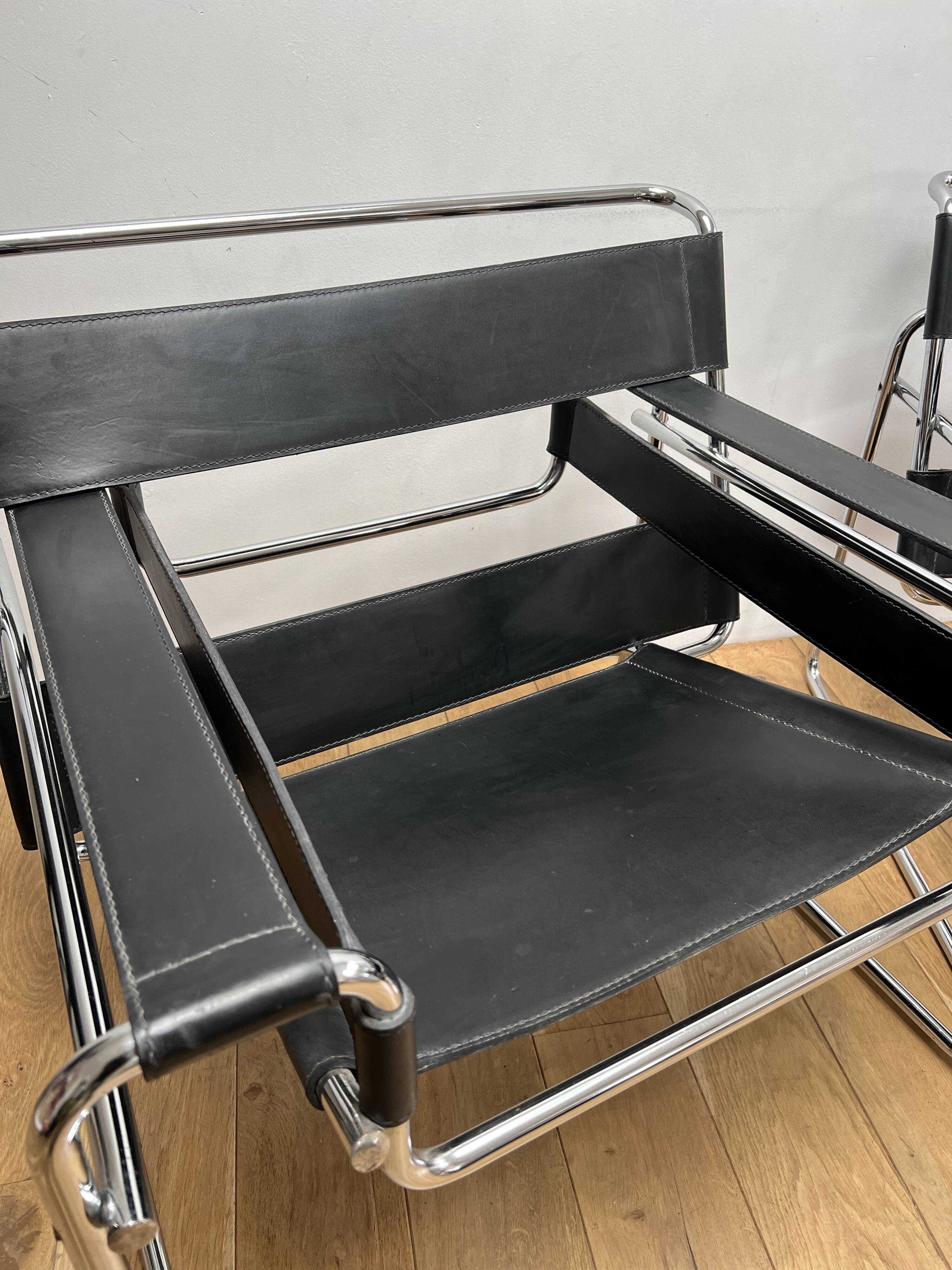 Paire de Fauteuils style Wassily MB50 Marcel Breuer