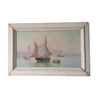 Toile marine ancienne