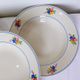 Set of 4 soup plates from the Gien factory, Nice model, in porcelain