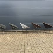 5x Knoll Bertoia Diamond chair upholstered