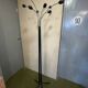 Italian design coat rack – Chrome metal and black lacquer – 1960s-1970s