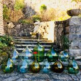 Old amber demijohn, 19th century, 10 litres