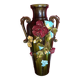 Grand Vase en Barbotine. XIX siècle.