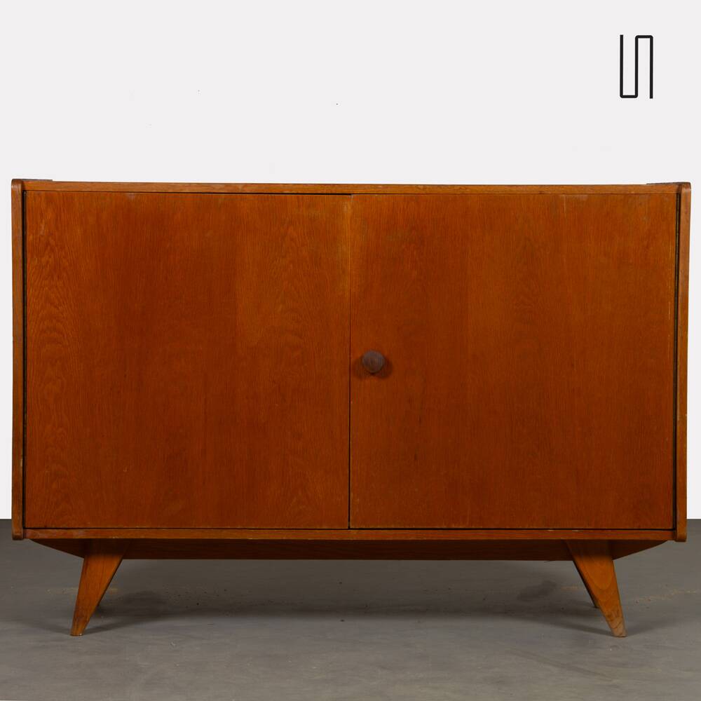 Commode vintage en chêne foncé par Jiri Jiroutek, modèle U-450, 1960