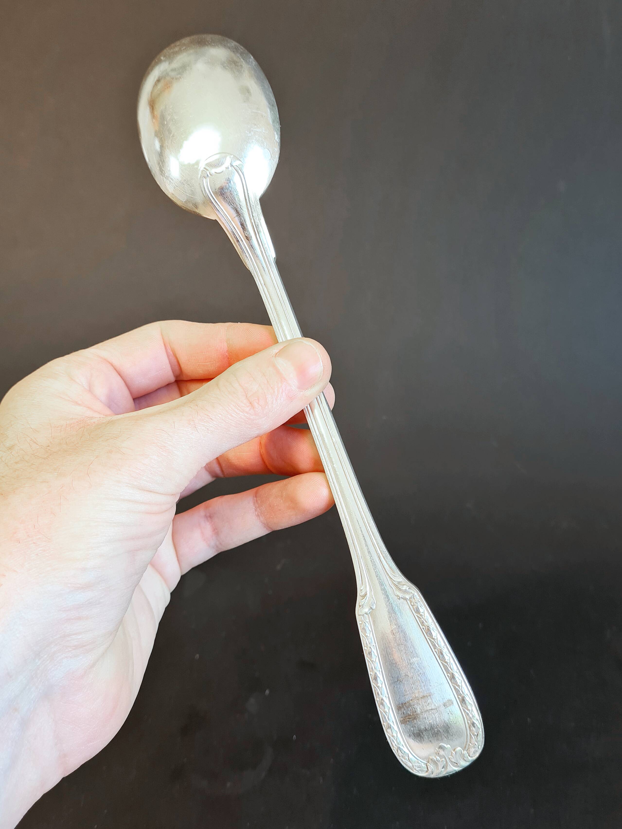Elegant silver metal serving duo – Boulanger model - Ref 31