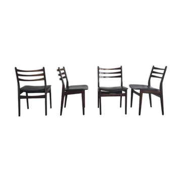 Ensemble de quatre chaises de salle à manger fabriquées par Topform années 1950