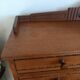 Art Deco tiered desk in light oak