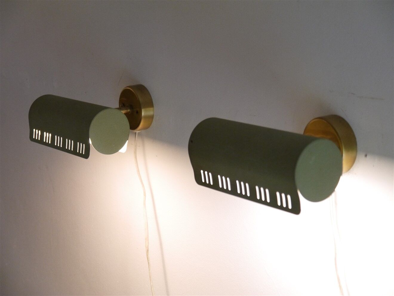Paire d'applique scandinave de Falkenberg 1960