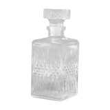 Chiseled glass whisky carafe, 1970s