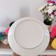 Set of 2 yellow dessert plates