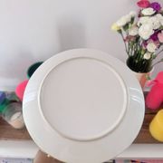 Set of 2 yellow dessert plates