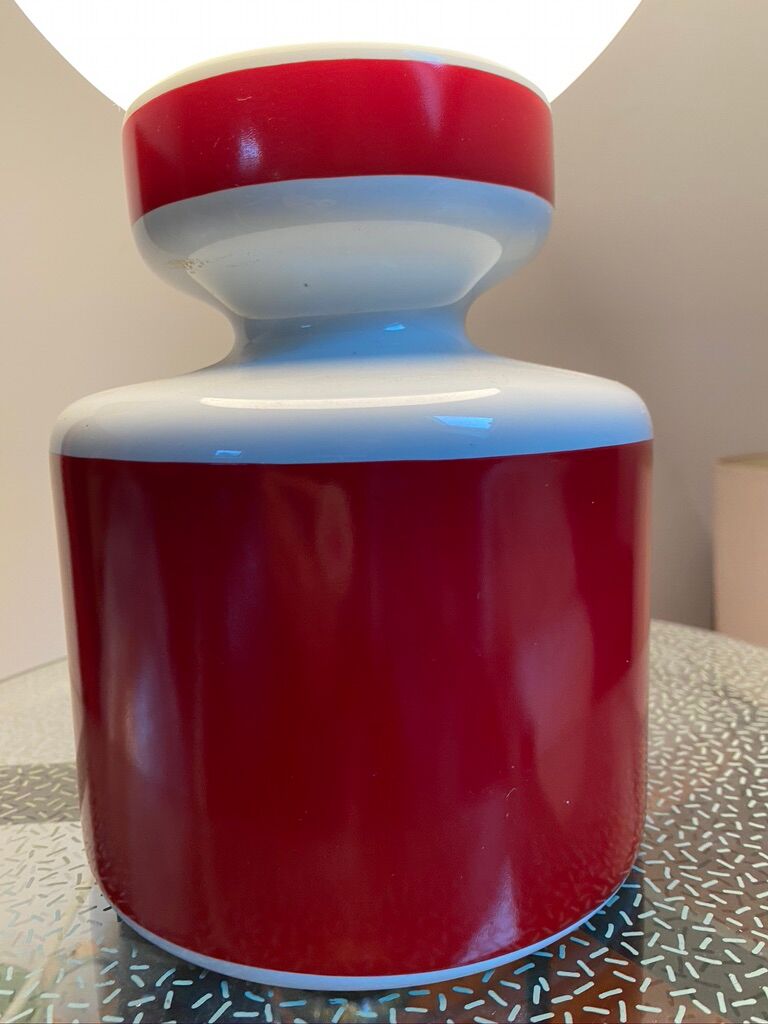 Vintage 1960s globe table lamp