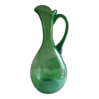 60's blown glass wine carafe