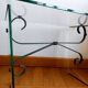 Table basse verre et fer forgé, Italie 1960