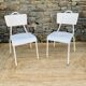 Pair of white chairs