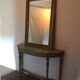 Diptyque console et miroir Louis XVI en bois