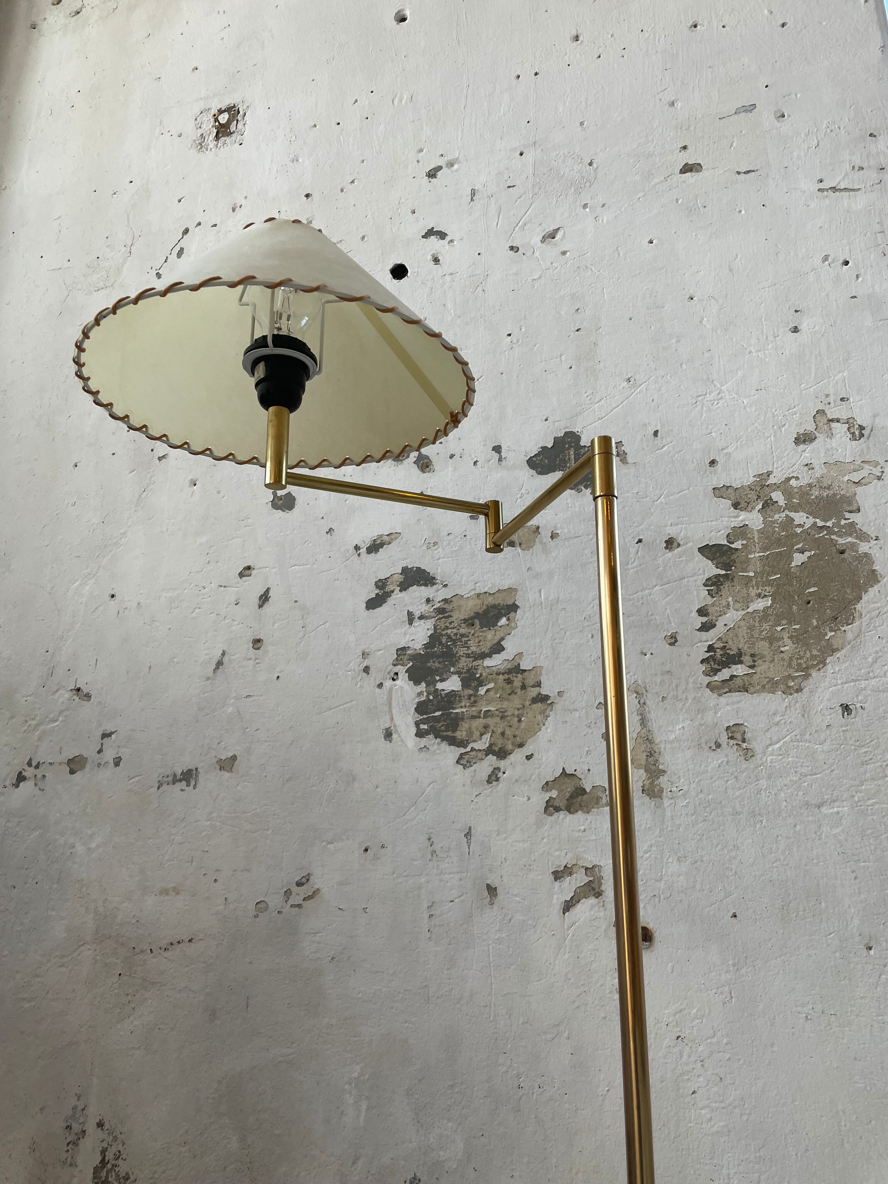 Pair of SCE floor lamps articulated brass 70s