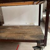 Factory cart style metal serving trolley