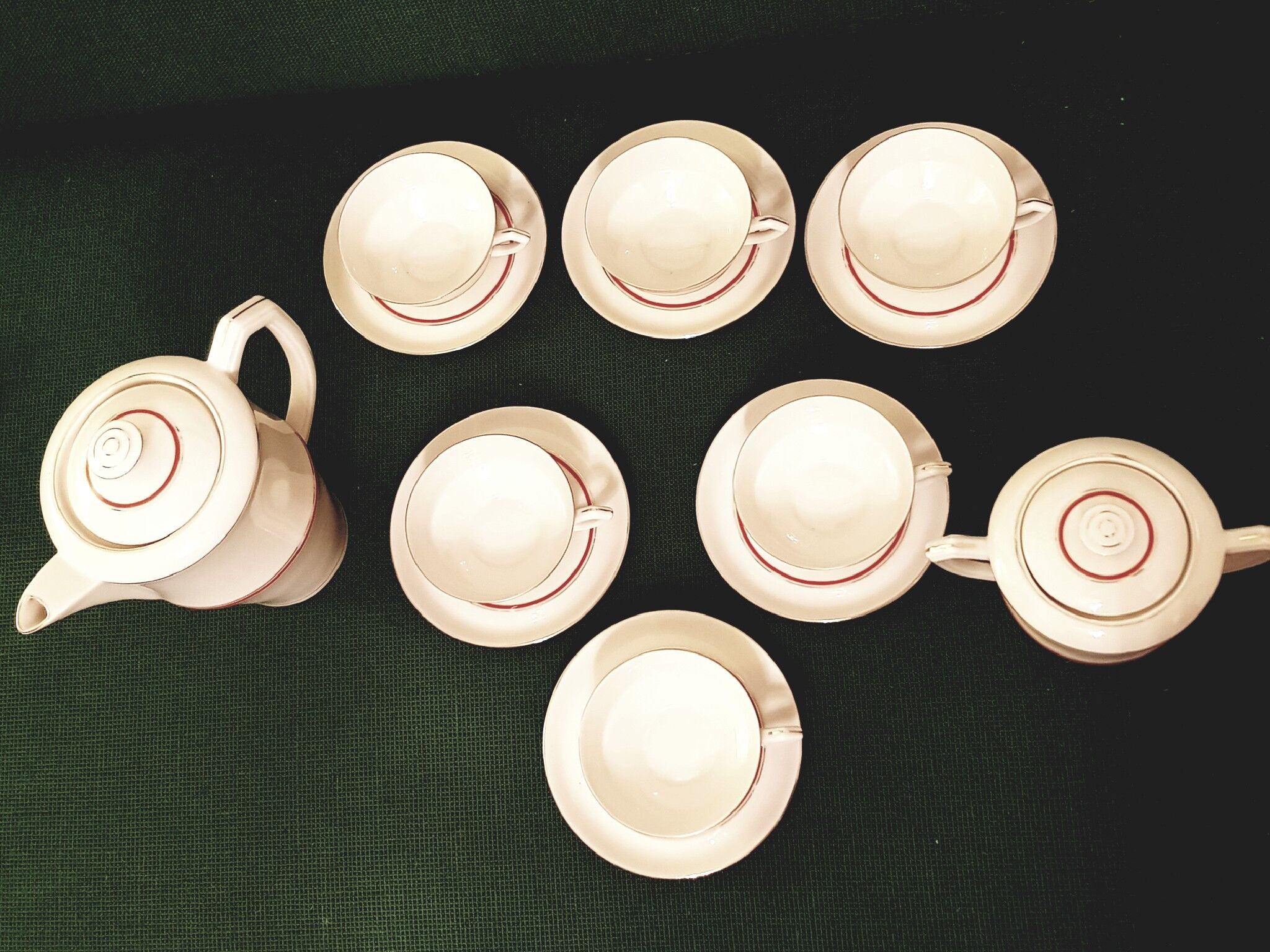 Service à café en porcelaine