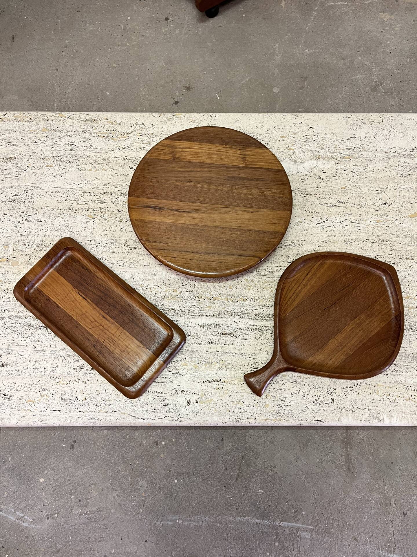 Ensemble de service en teck scandinave