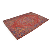 Tapis antique turc vintage rouge sku 2328