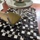 Tapis patchwork en véritable peau de vache 170 × 240 cm