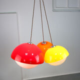 Set of 3 Space Age Pendant Lamps