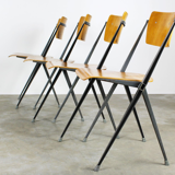 Chaises Pyramid vintage par Wim Rietveld pour Ahrend de Cirkel
