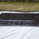 Pompadour fireplace with black marble modillions