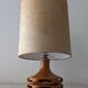 Glazed ceramic lamp from the 60s/70s West Germany