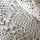 Old crochet blanket, vintage bedspread