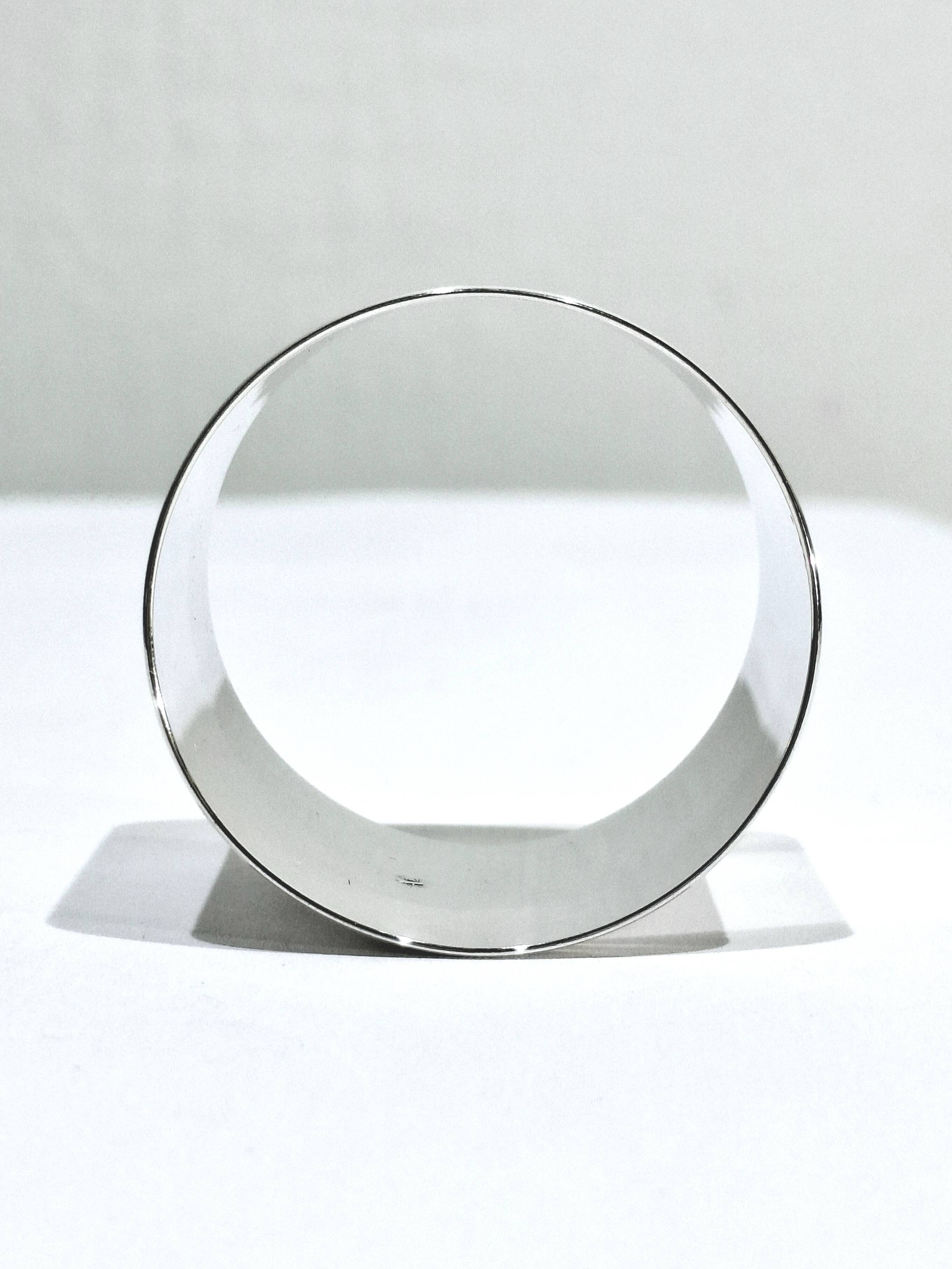 Christofle - rond de serviette en argent modèle cluny