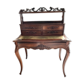 English mahogany tiered desk late 19th century