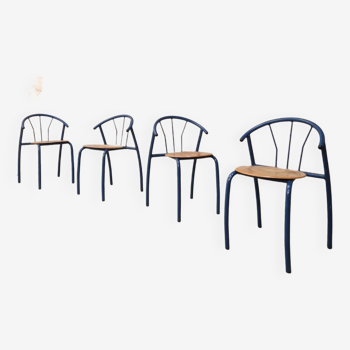 4 chaises design 1980