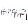 4 chaises design 1980