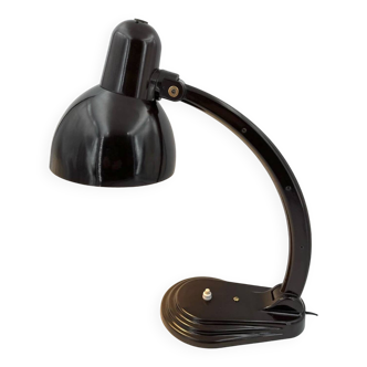 Brown Bakelite desk lamp, 1930s, Bauhaus style