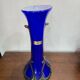 Cobalt blue blown glass vase – Silice Création Biot – 39 cm