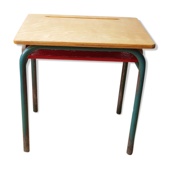 School table with open box